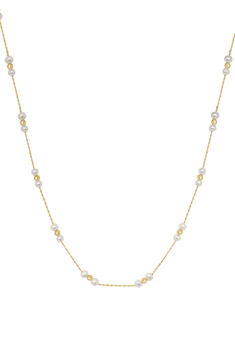 EFFY Freshwater Pearl Necklace, Main, color, Gold/ Pearl