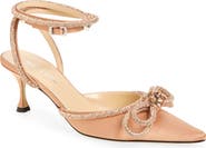 Mach & Mach Double Crystal Bow Slingback Pump