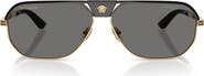 Versace 61mm Polarized Square Sunglasses