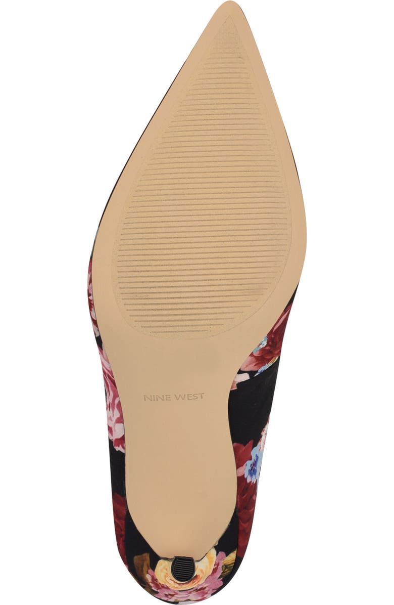 Nine West Fresh Pointed Toe Pump, Alternate, color, Black Floral