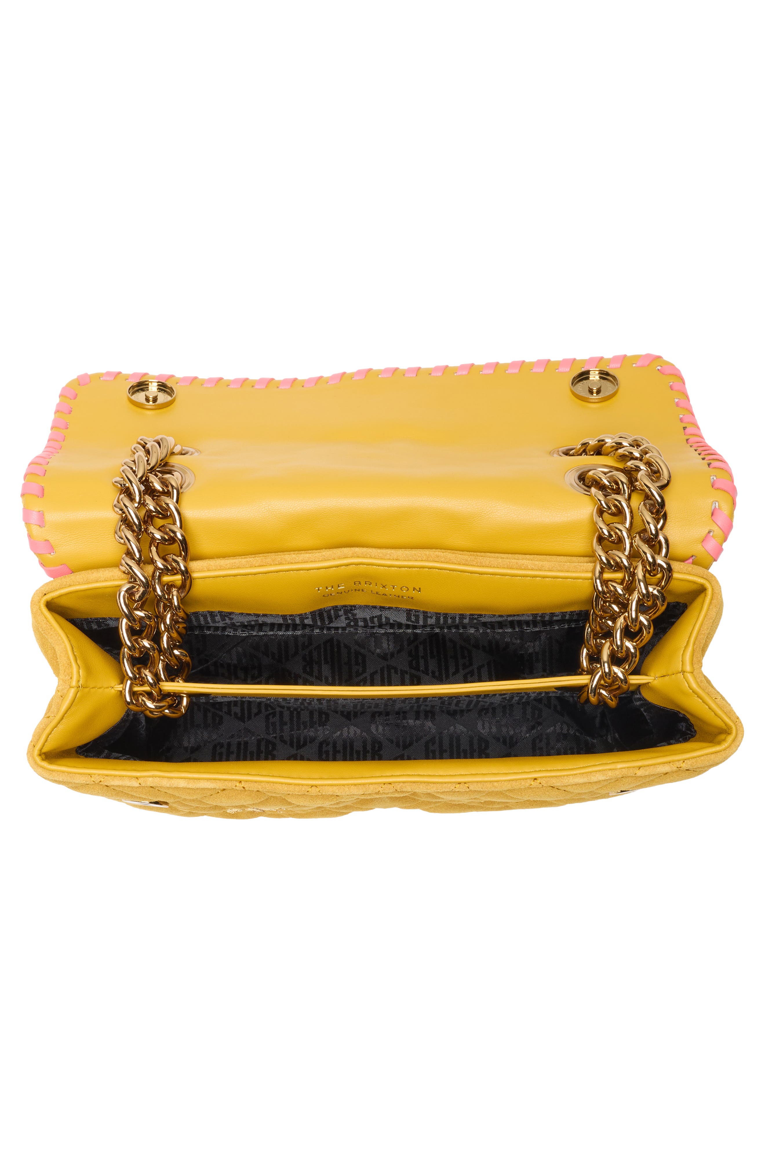 Kurt Geiger London Brixton Sequin Flower Suede Shoulder Bag, Alternate, color, Dark Yellow