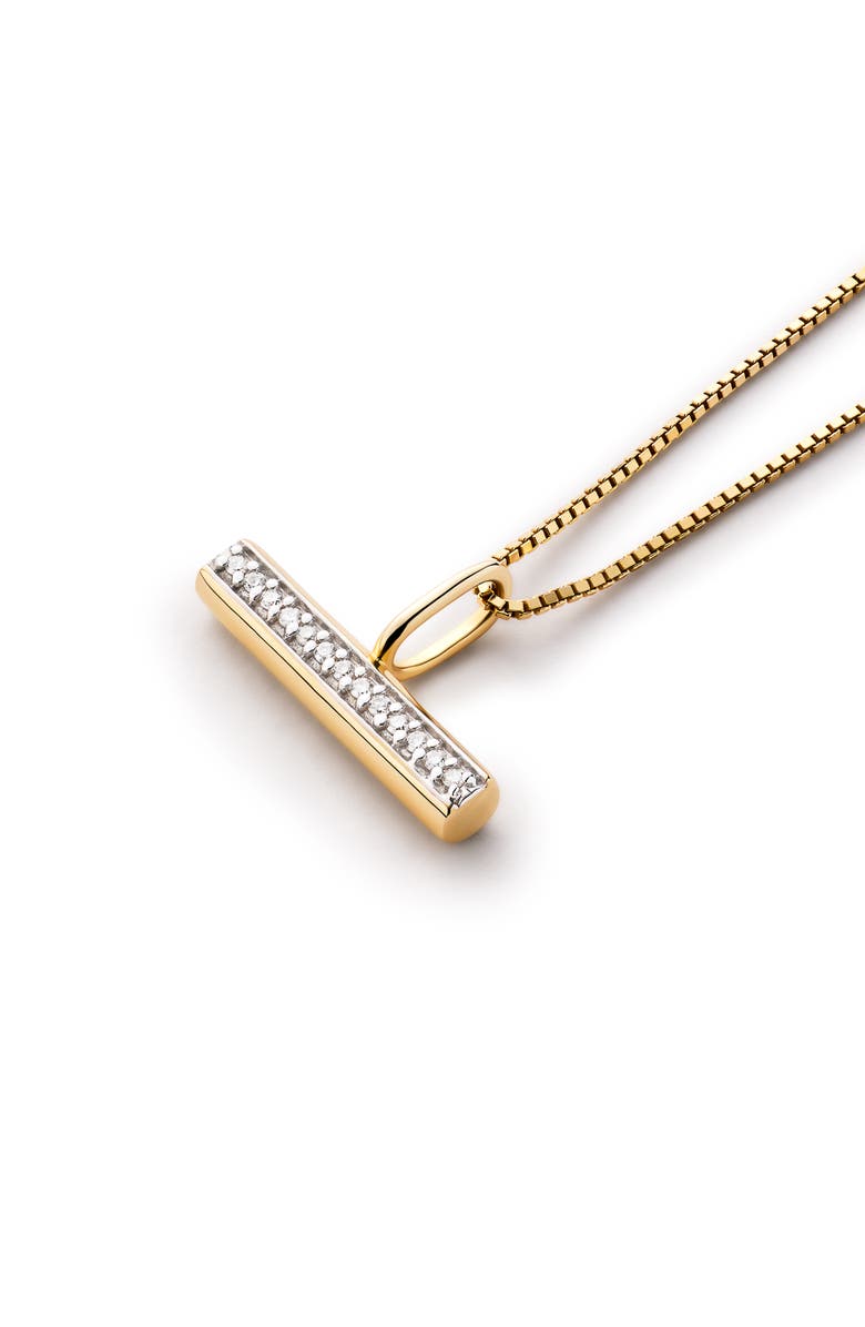 Ana Luisa Solid Yellow Gold - Diamond Toggle Charm Necklace, Alternate, color, Gold