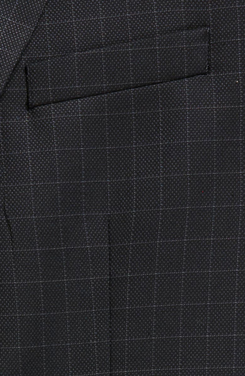 Andrew Marc Kids' Check Slim Fit Suit, Alternate, color, Black