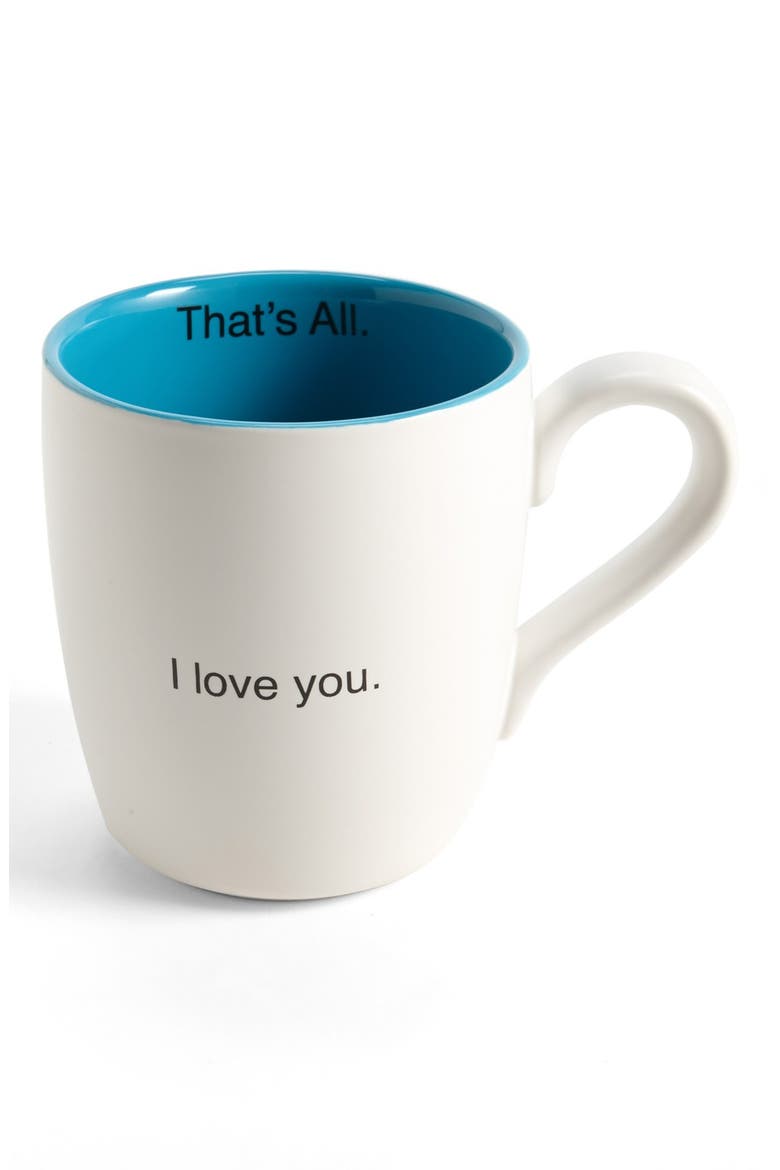 'That's All - I Love You' Mug, Main, color, WHITE