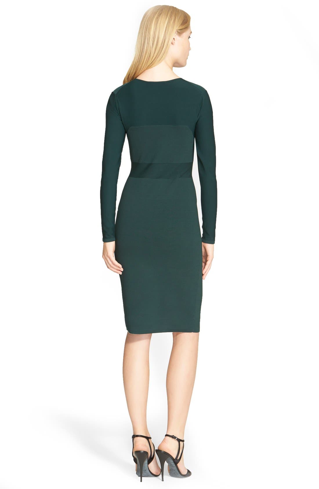 Narciso Rodriguez Contrast Knit Sheath Dress (Women) | Nordstrom