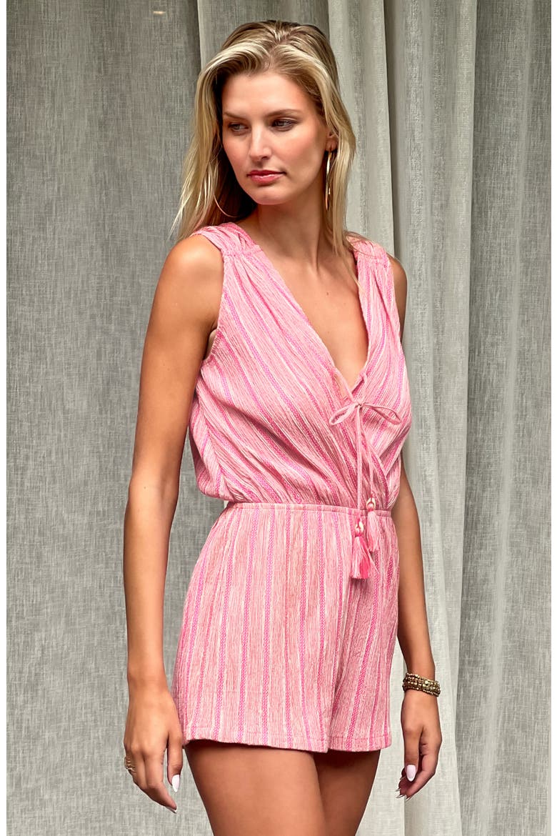 Beachy Keen Cover-Up Romper, Alternate, color, GRAPEFRUIT