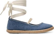 CHILDRENCHIC Kids' Maca Ankle Wrap Espadrille Flat