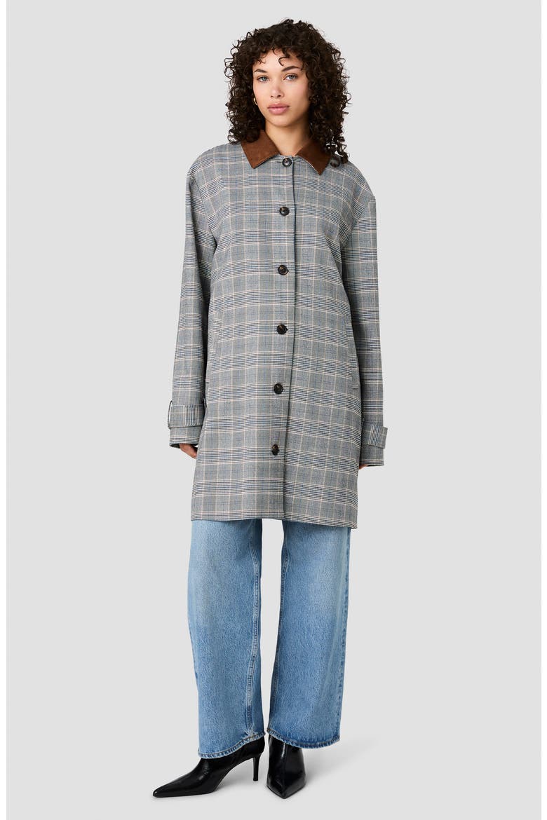 Matteo Plaid Jacket with Faux Suede Collar, Alternate, color, MATTEO PLAID SUITING