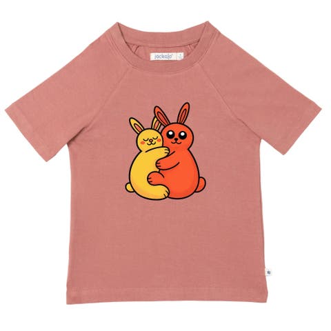 Kids' Organic Cotton Bunnies Graphic T-Shirt