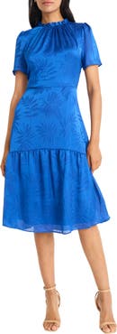 Maggy London Jacquard Midi Dress