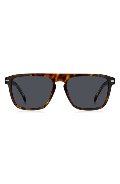 56mm Flat Top Sunglasses