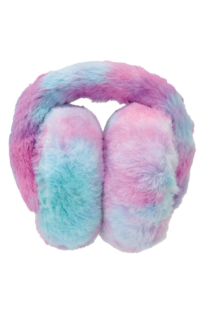Iscream Bubble Gum Faux Fur Wireless Headphones, Main, color,