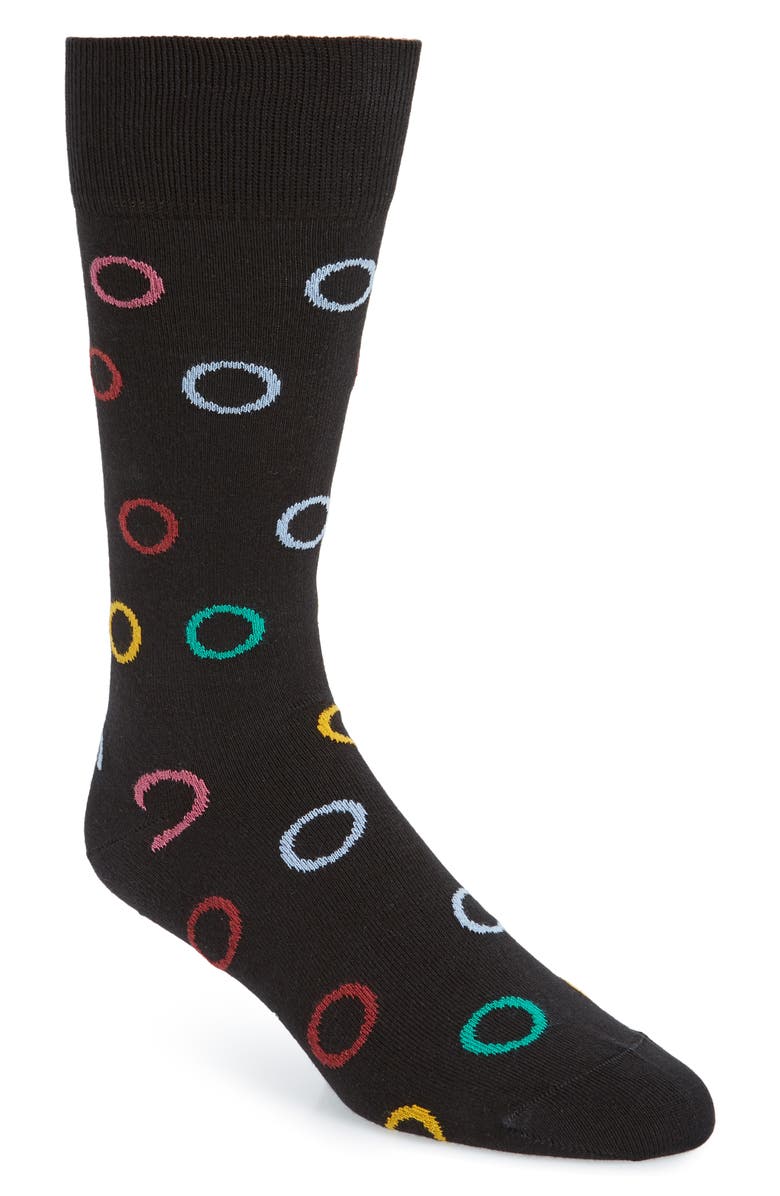 Paul Smith Circle Dots Socks, Main, color, 