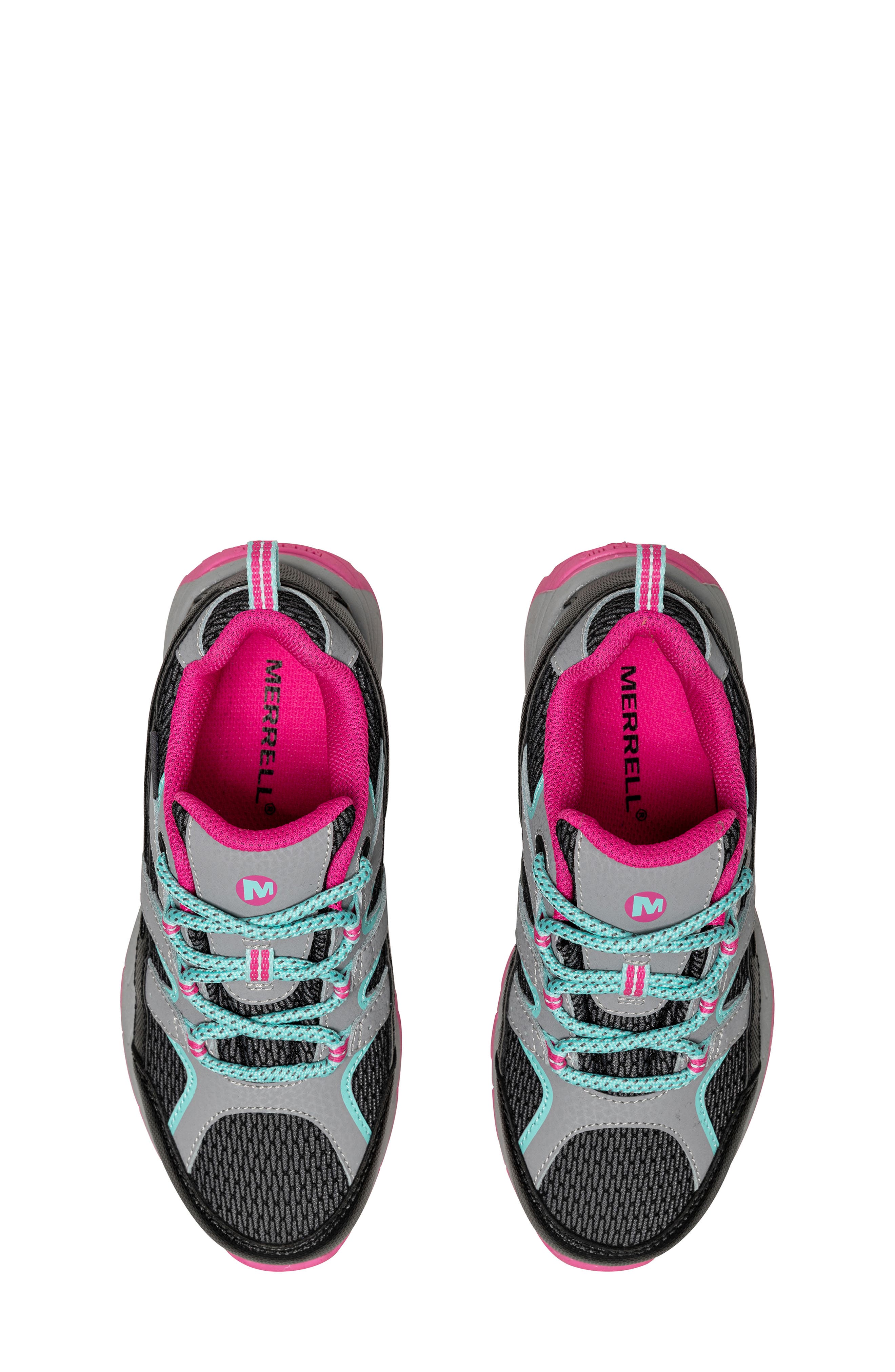 Kids' Moab Sneaker, Alternate, color, GREY/PINK