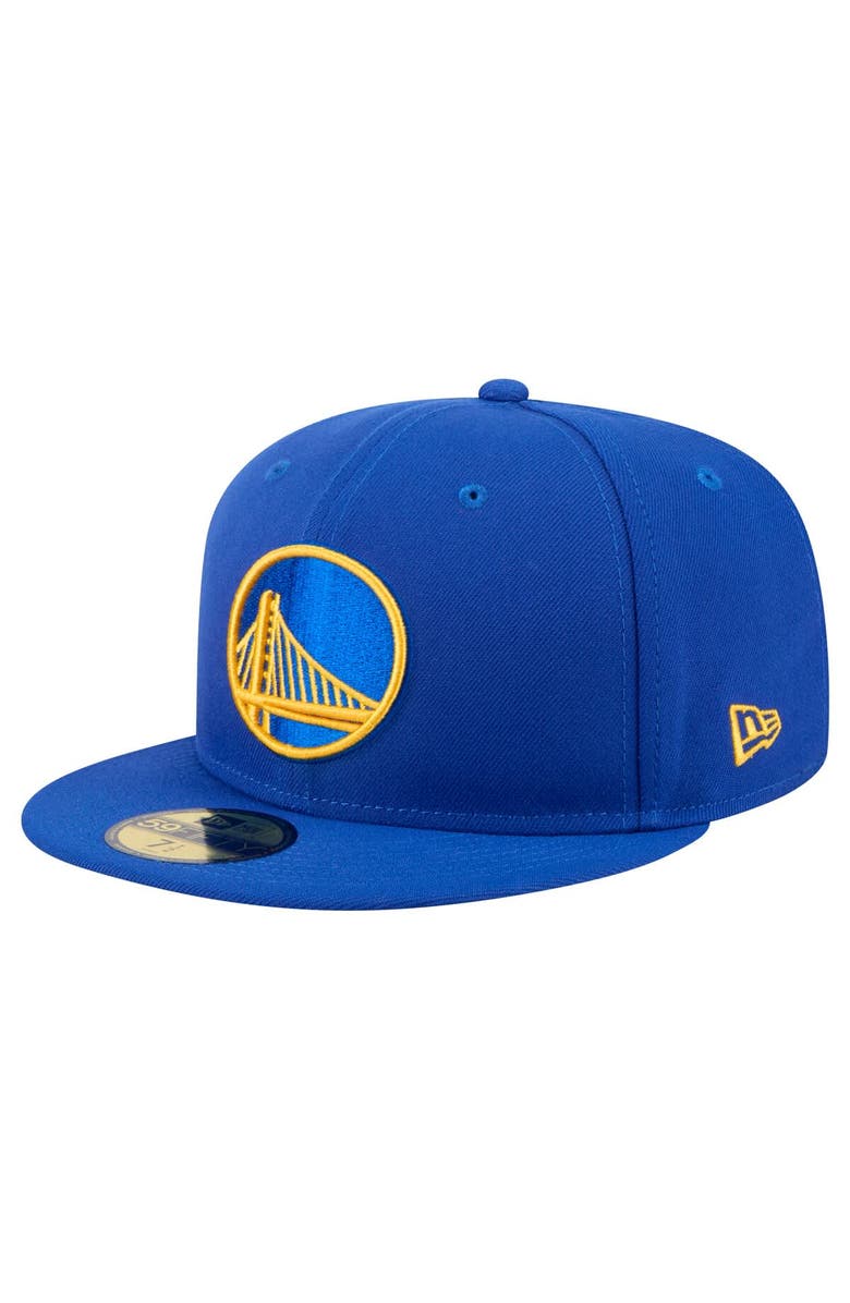 New Era Men's New Era Royal Golden State Warriors Throwback Pennant 59FIFTY Fitted Hat, Alternate, color, Royal