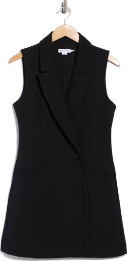 Luxe Suiting Executive Sleevleess Blazer Dress