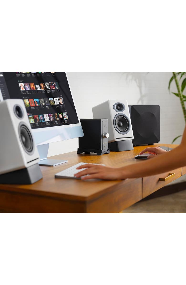 Audioengine N22 (Gen 2) Premium Desktop Audio Amplifier with Bluetooth aptX, Alternate, color, Dark Grey