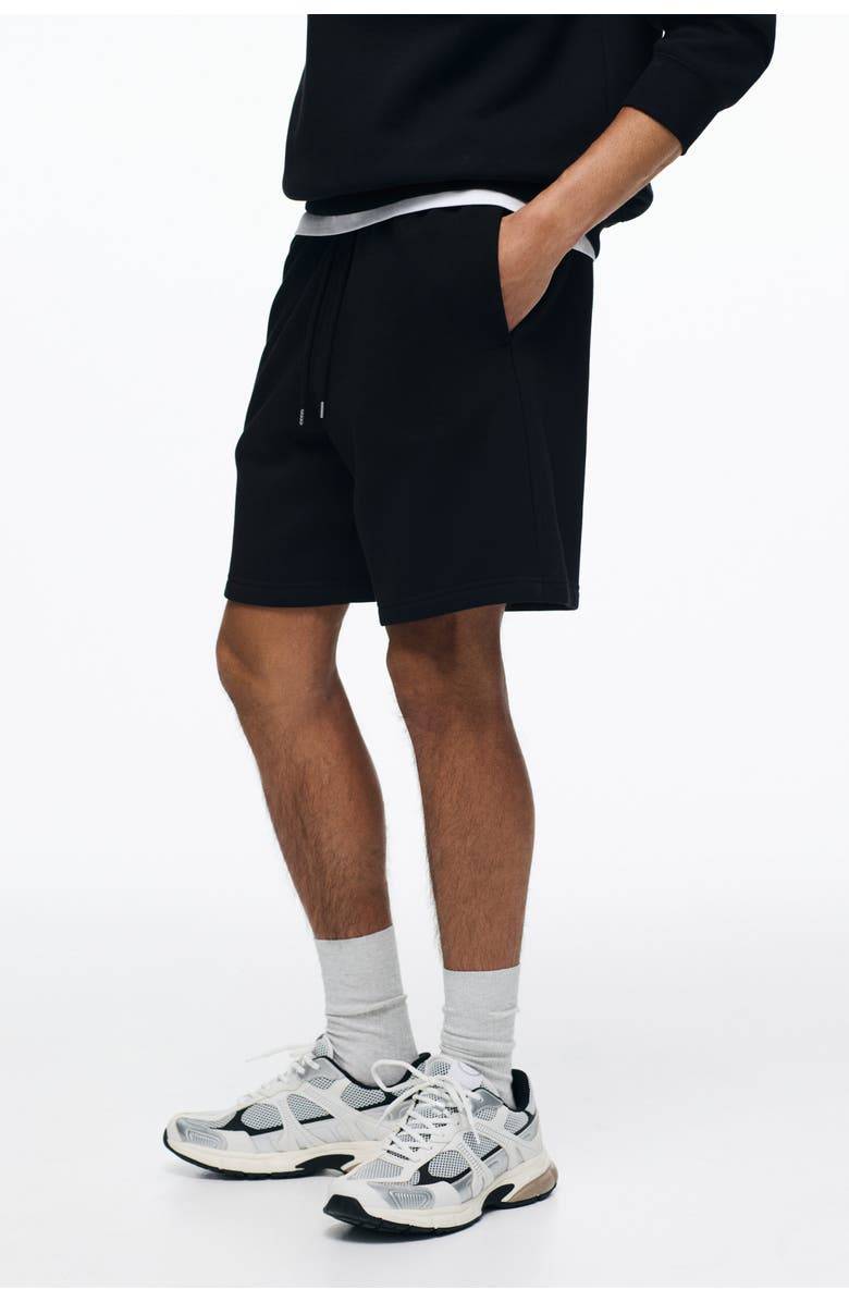 H&M Regular Fit Shorts, Alternate, color, Black