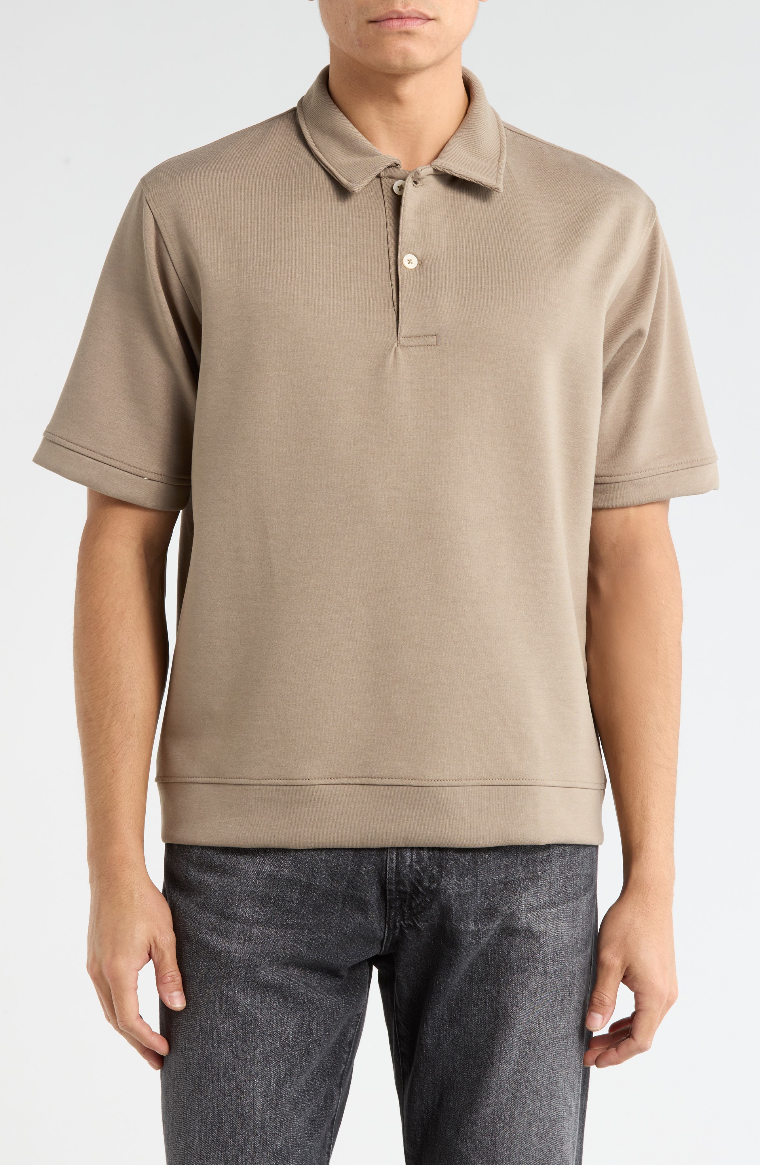 DENIM AND FLOWER Relaxed Fit Heavyweight Polo