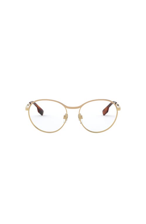 Burberry 53mm Round Optical Glasses In Neutral
