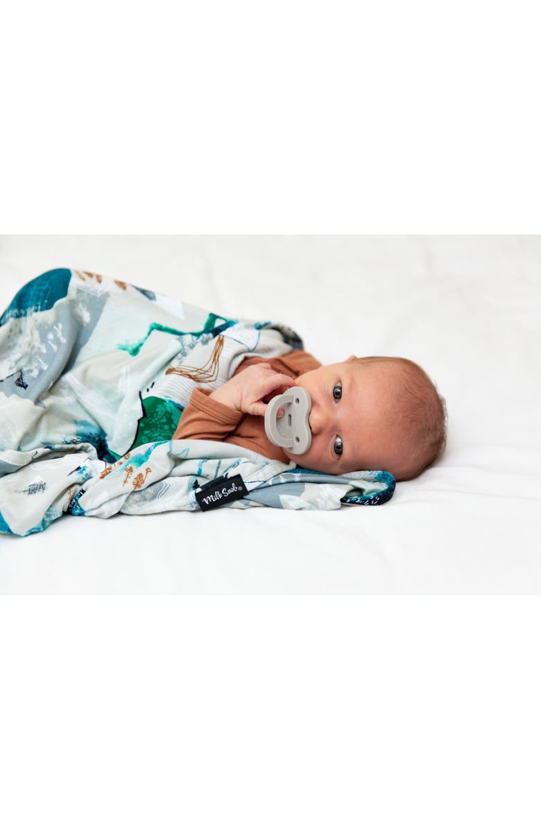 Milk Snob Baby Blanket, Alternate, color, Rocky Mountains