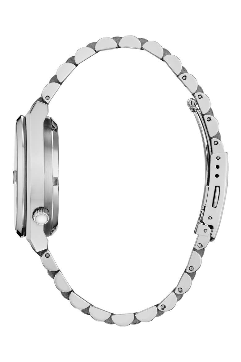 TSUYOSA Automatic Bracelet Watch, 37mm, Alternate, color, SILVER-TONE SKY BLUE
