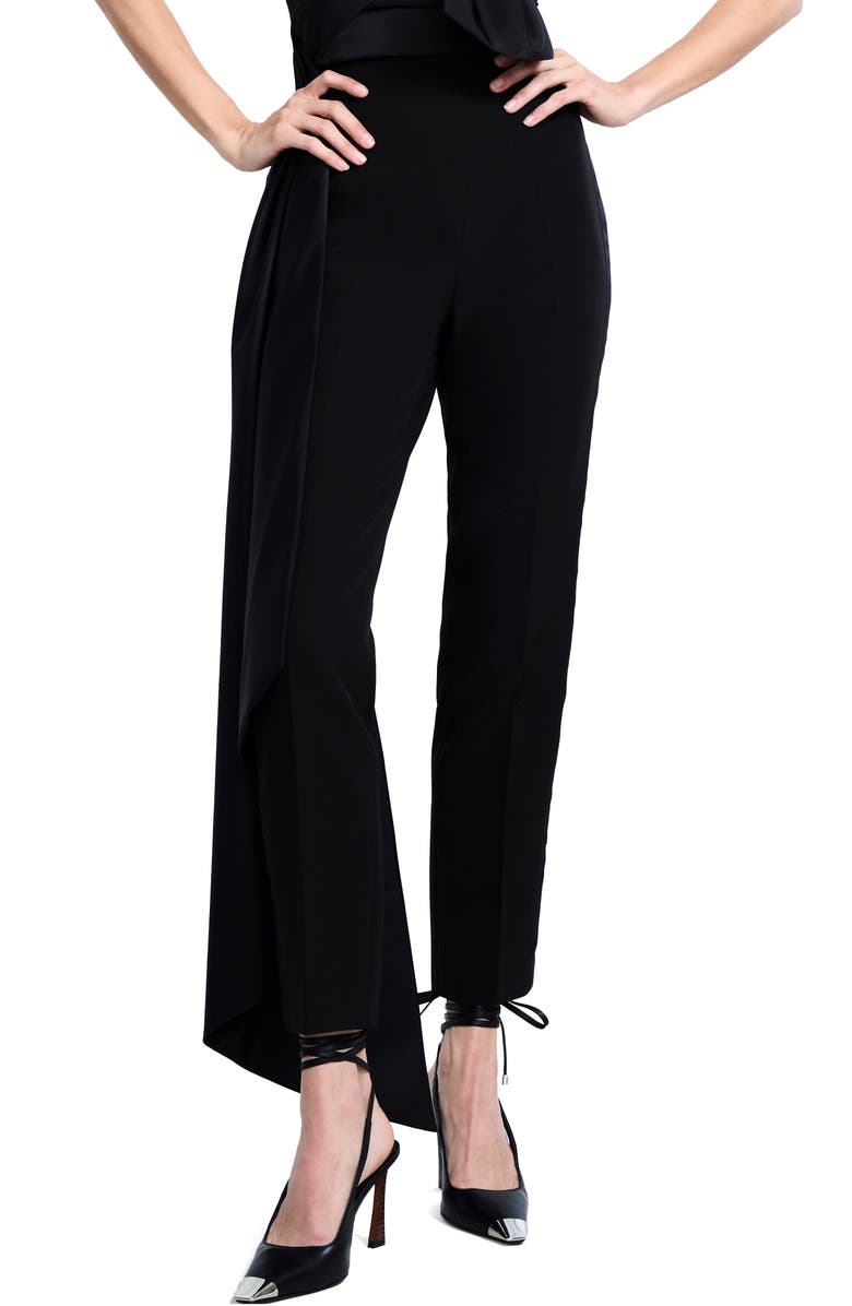 BCBGMAXAZRIA Cigarette Pants, Main, color, Black