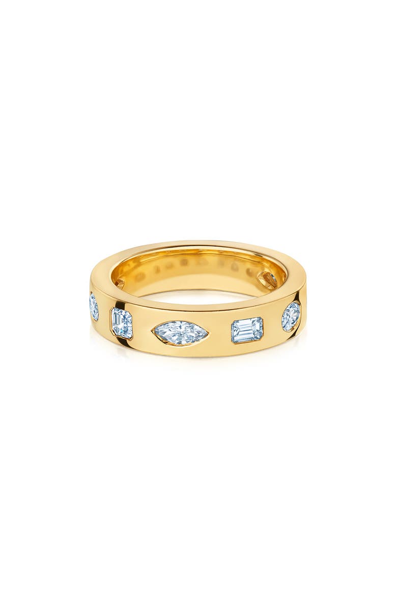 Multi Shape Diamond Stacking Ring, Alternate, color, YELLOW GOLD