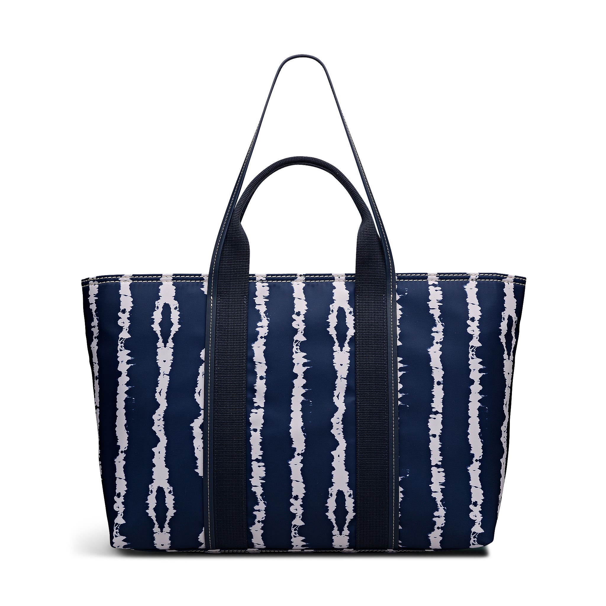 Radley Halley Row - Tie Dye Stripe Large Ziptop Tote Bag, Alternate, color, Naval