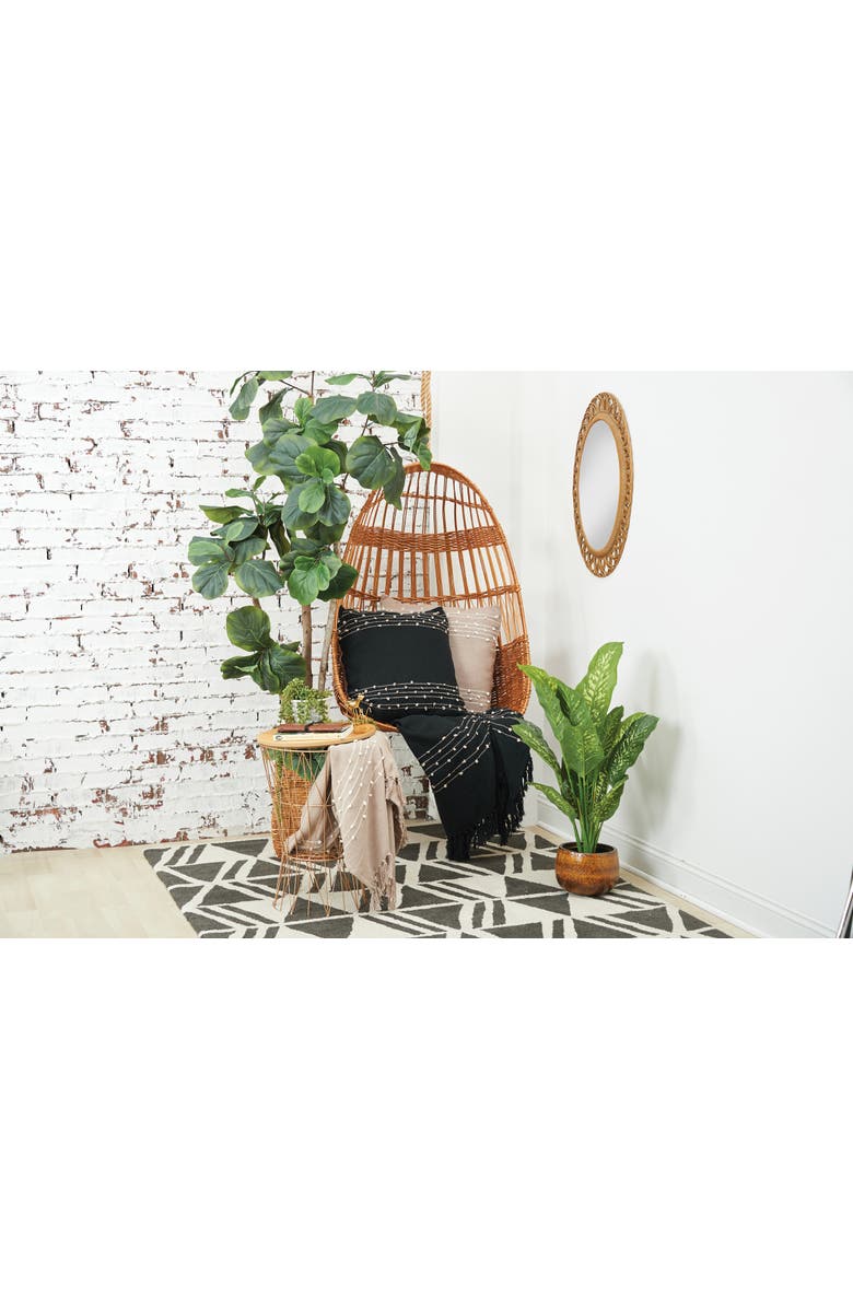 carol & frank Tabb Onyx Dune Throw Blanket, Alternate, color, Black