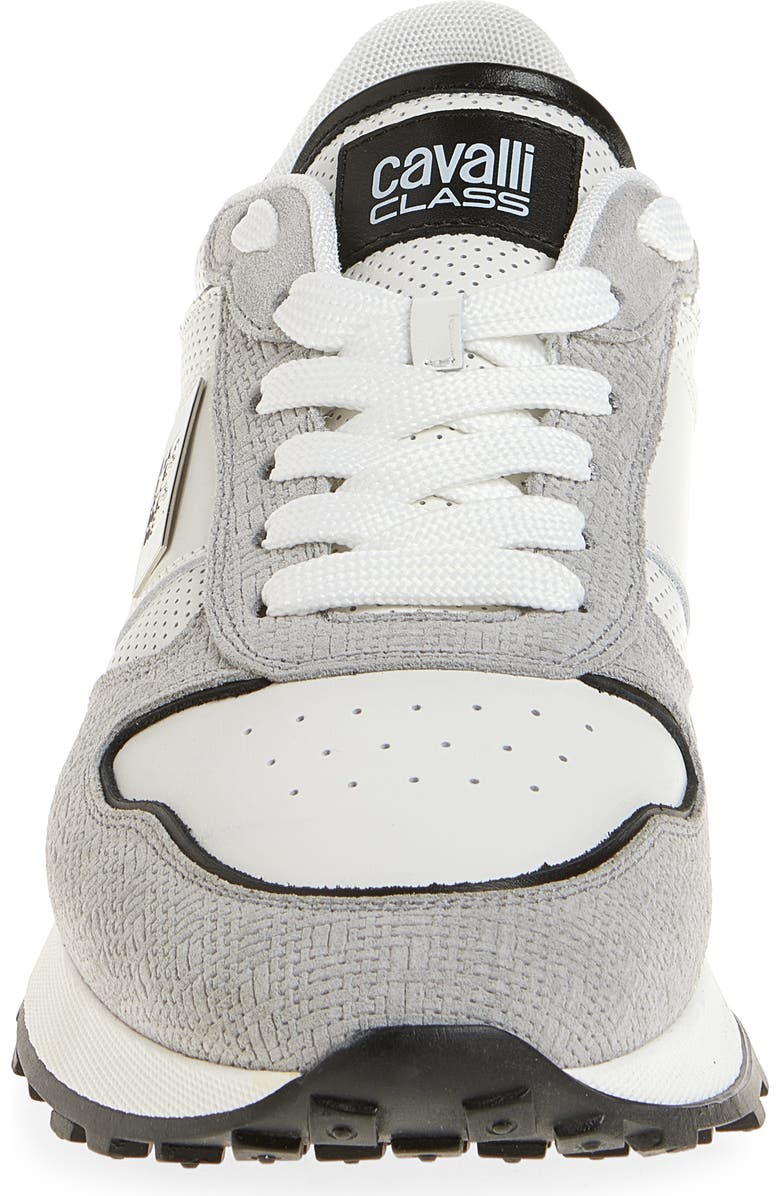 Roberto Cavalli Perforated Sneaker, Alternate, color, Grey