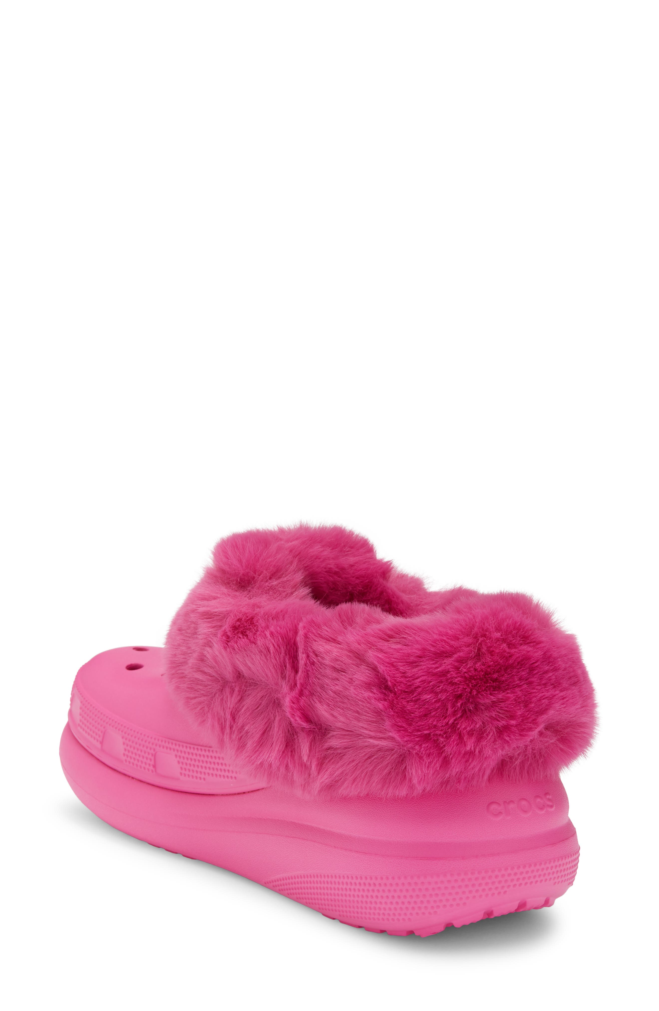 Classic Furever Crush Faux Shearling Lined Clog, Alternate, color, JUICE