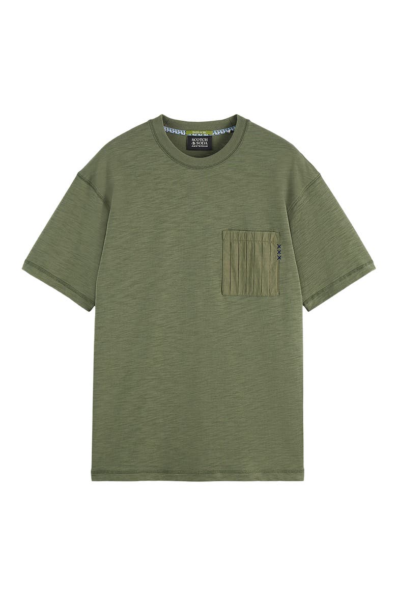 Relaxed Fit Slub Cotton Pocket T-Shirt, Alternate, color, THYME
