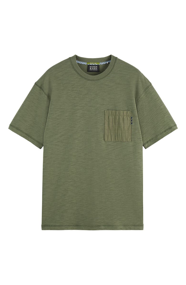 Scotch & Soda Relaxed Fit Slub Cotton Pocket T-Shirt, Alternate, color, Thyme
