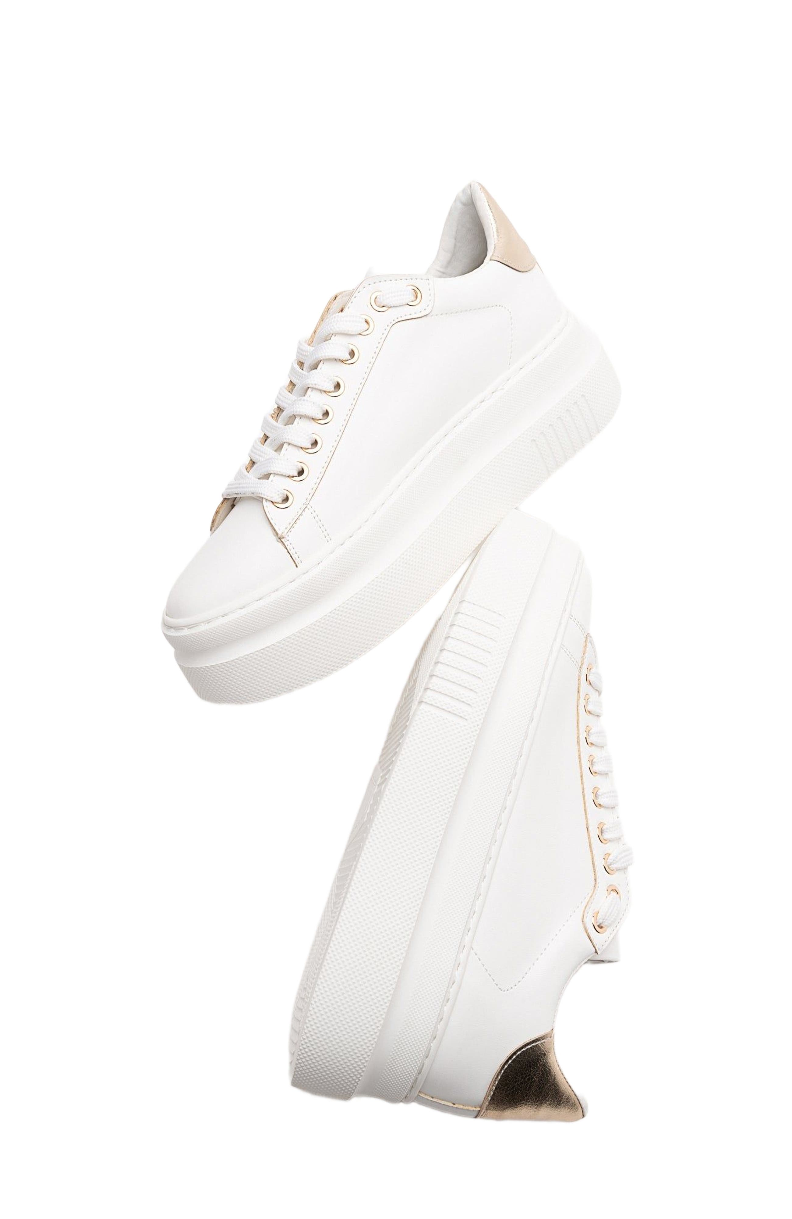 Prologue Shoes Violette Platform Sneakers, Alternate, color, White