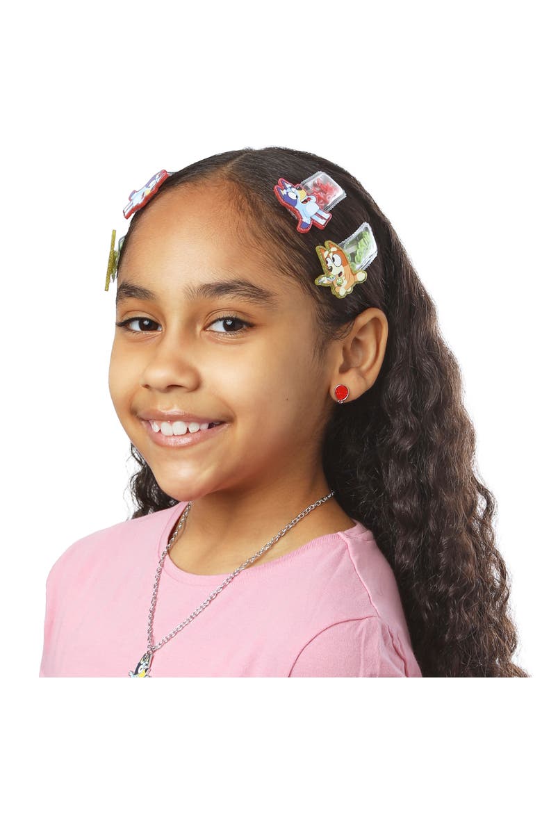 Hair Clip 6-Piece Set - Snap Back Shaker Hair Clips, Bluey Accessories, Alternate, color, Multicolored