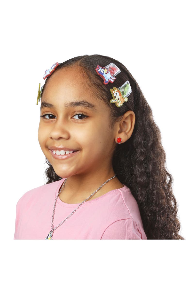 BLUEY Hair Clip 6-Piece Set - Snap Back Shaker Hair Clips, Bluey Accessories, Alternate, color, Multicolored