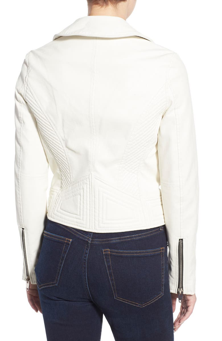 BLANKNYC 'Doctor' Faux Leather Moto Jacket, Alternate, color,