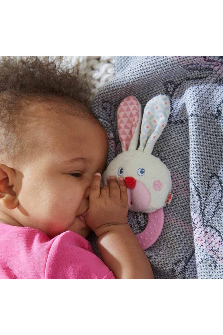 Chomp Champ Bunny Teething Ring, Alternate, color, Multi