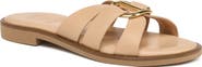 Grace Footwear Eris Gold Buckle Slide Sandal
