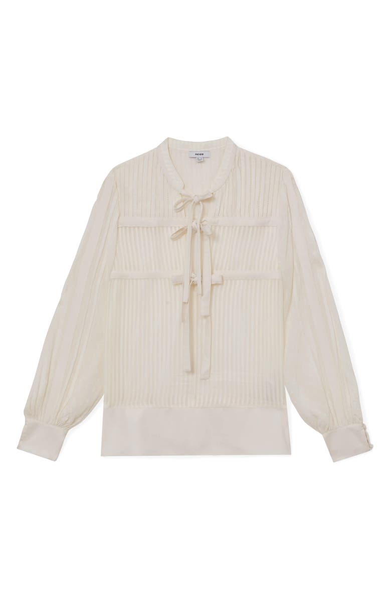 Reiss Josephine Chiffon Top, Alternate, color, Ivory