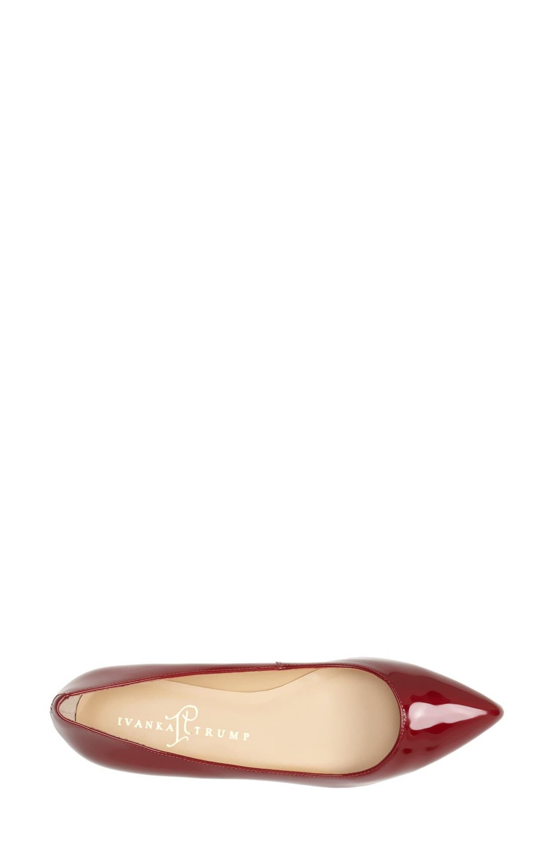 'Chic' Flat, Alternate, color, RED PATENT