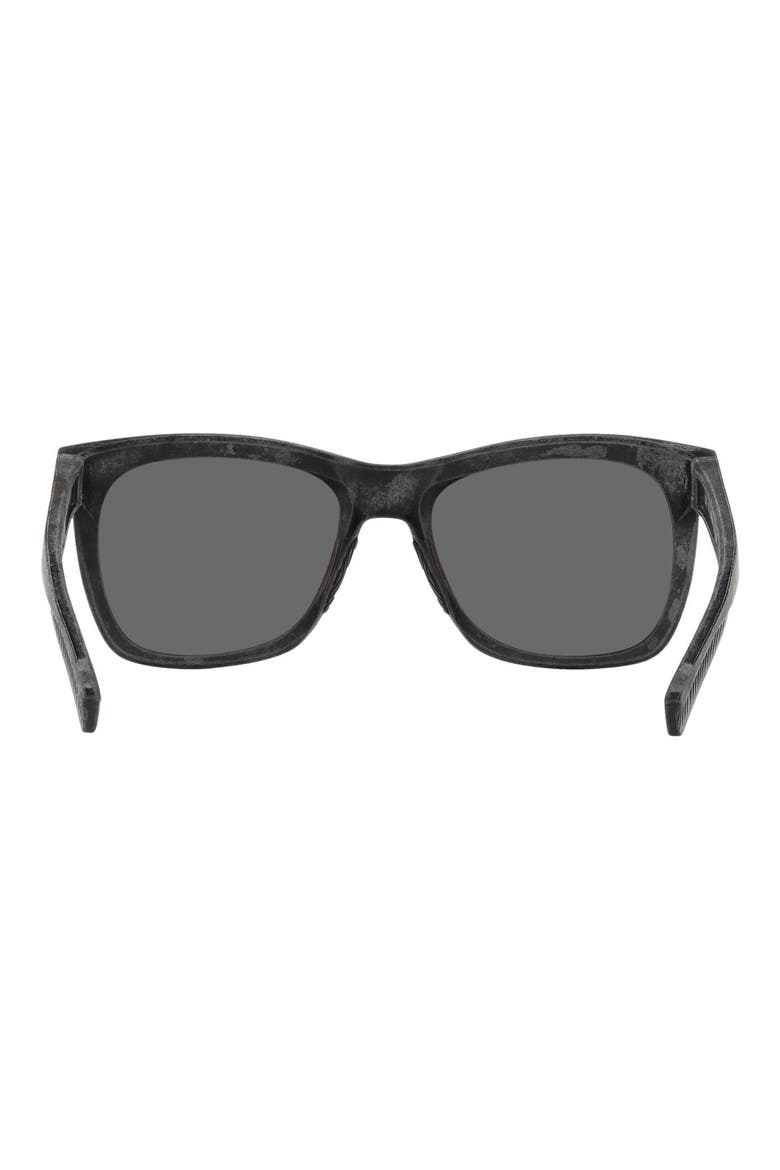 55mm Polarized Square Sunglasses, Alternate, color, GREY/ COPPER SILVER MIRROR