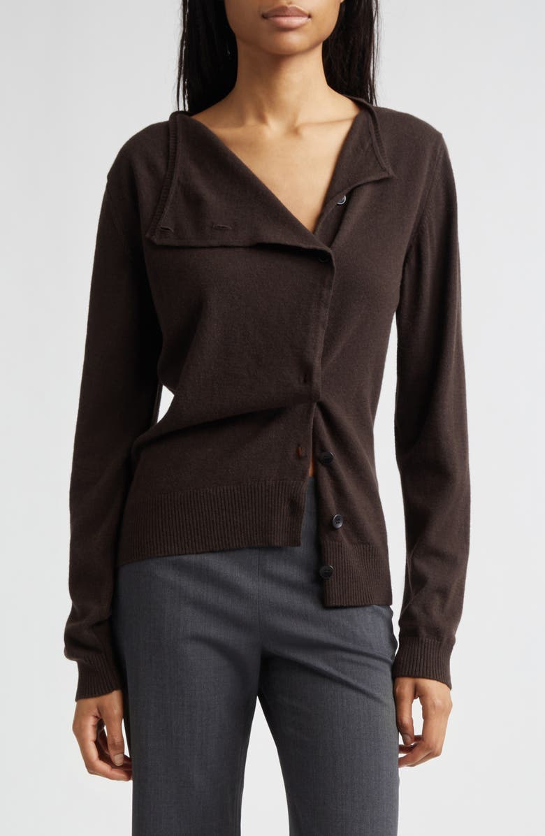 Paloma Wool Donalti Extrafine Merino Wool Cardigan, Main, color, Taupe