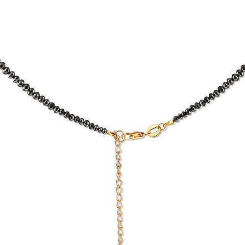 Bliss Diamond 33ct Black Diamond Necklace In 18k White Gold