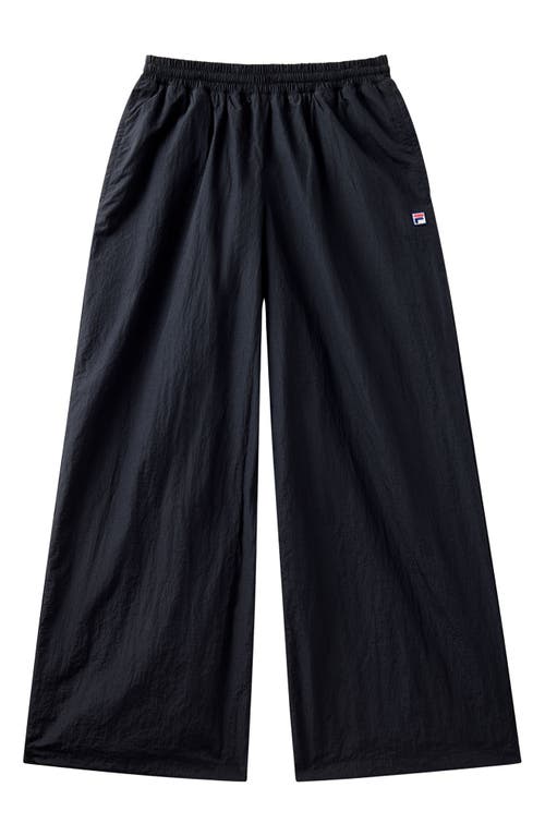 Fila X Hailey Oversize Crinkle Pants In Black