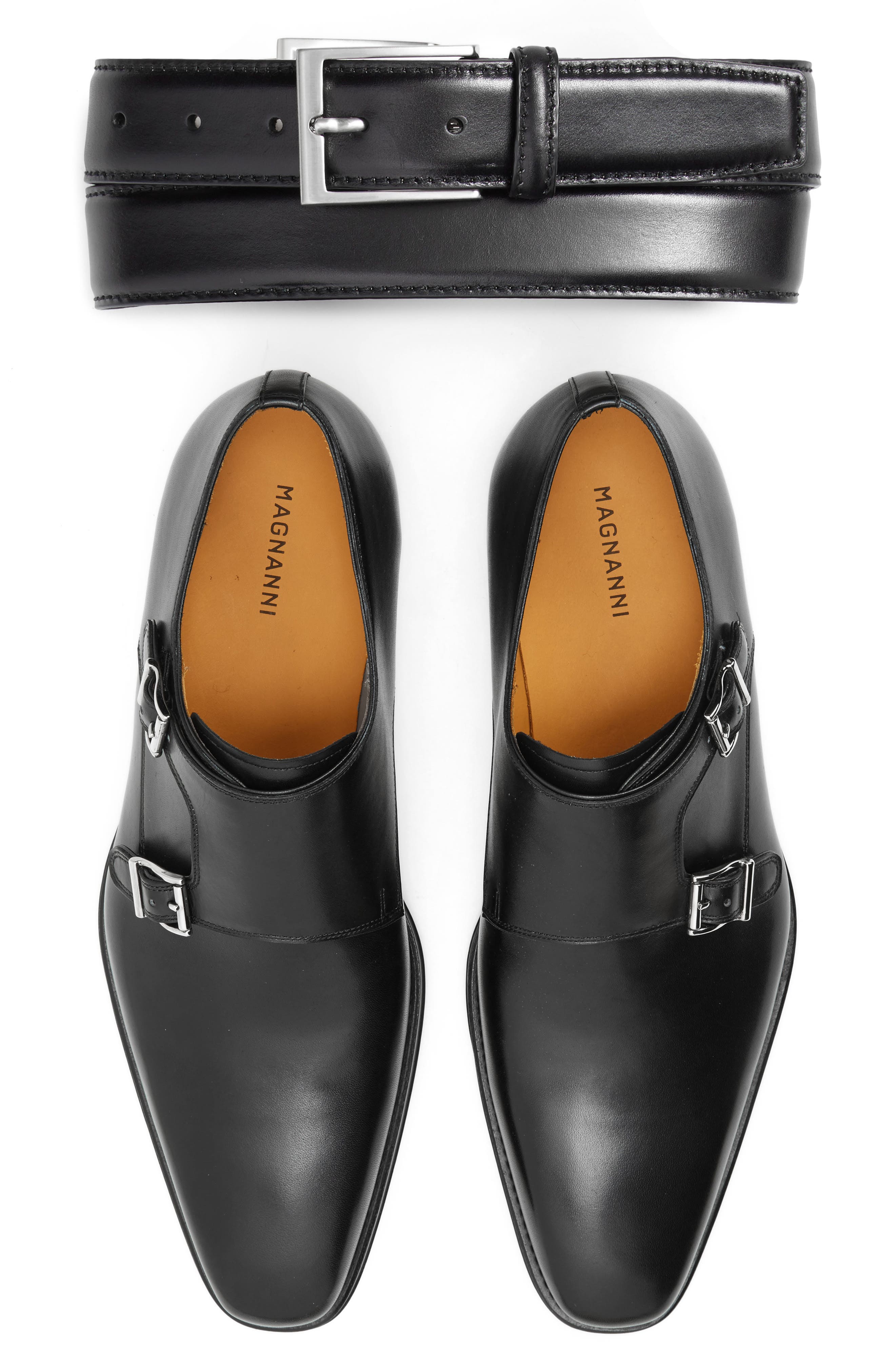 Magnanni 'Miro' Double Monk Strap Shoe, Alternate, color, 