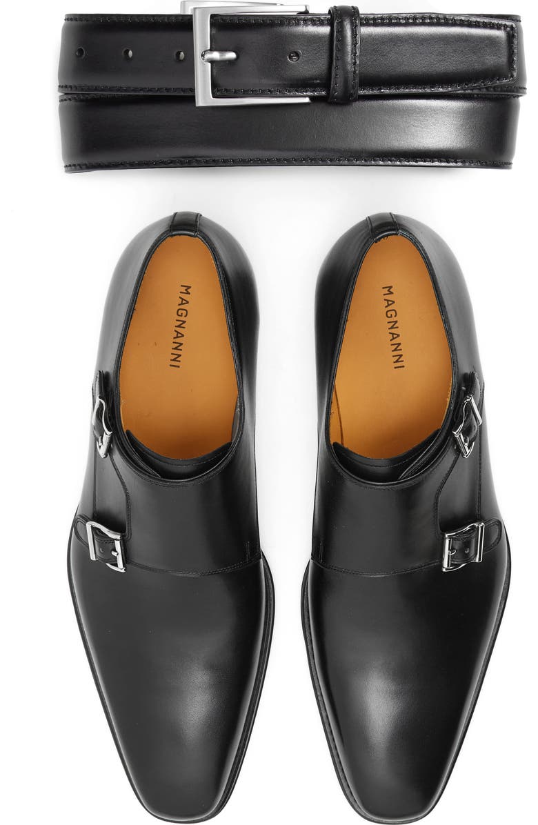 Magnanni 'Miro' Double Monk Strap Shoe, Alternate, color,