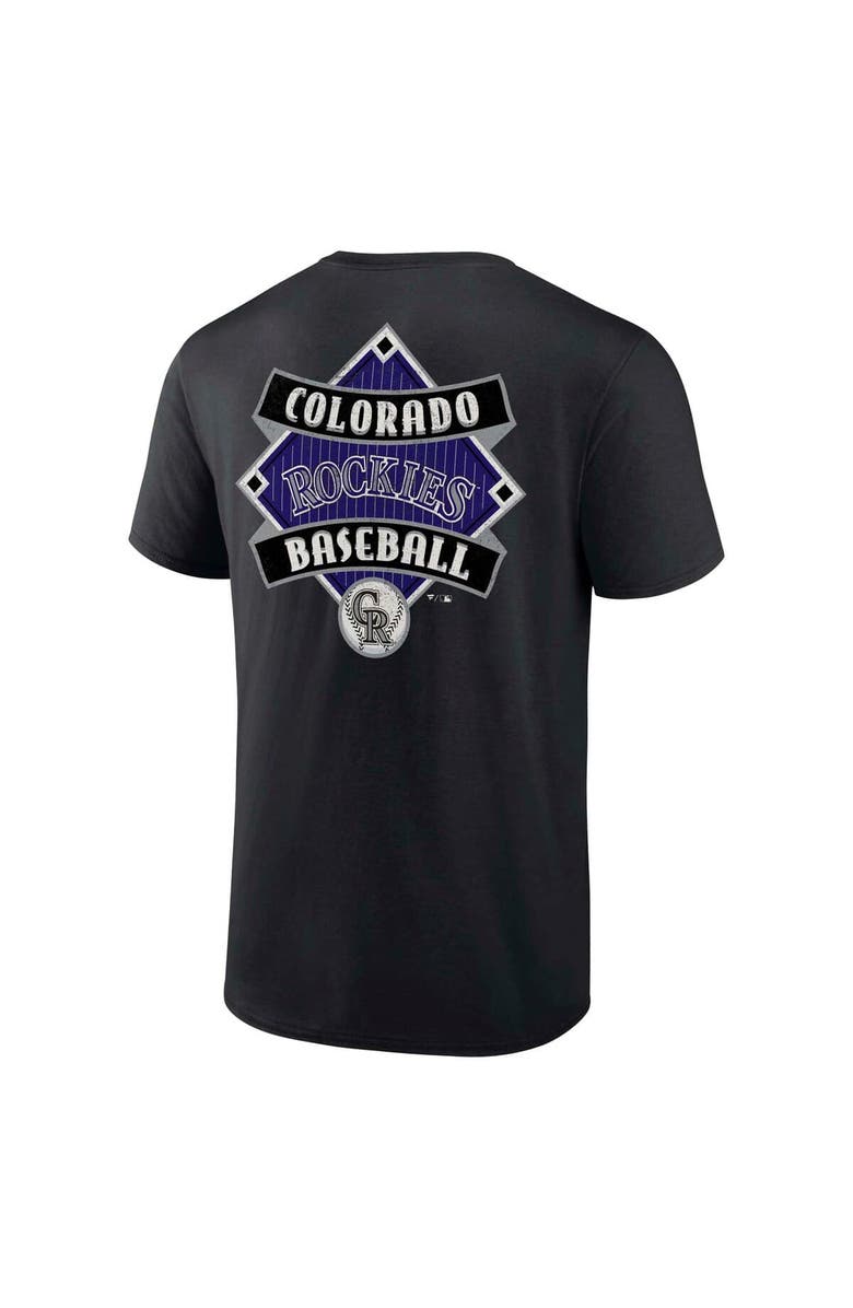 FANATICS Men's Fanatics  Black Colorado Rockies Field Play T-Shirt, Alternate, color, Black