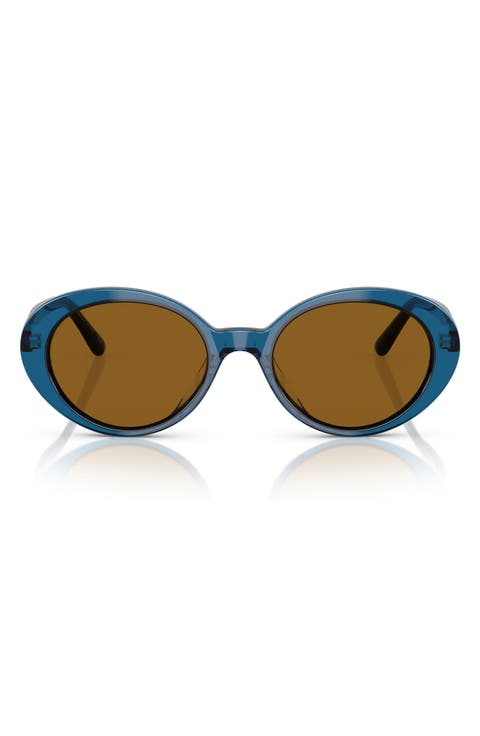 Lumar 51mm Oval Sunglasses